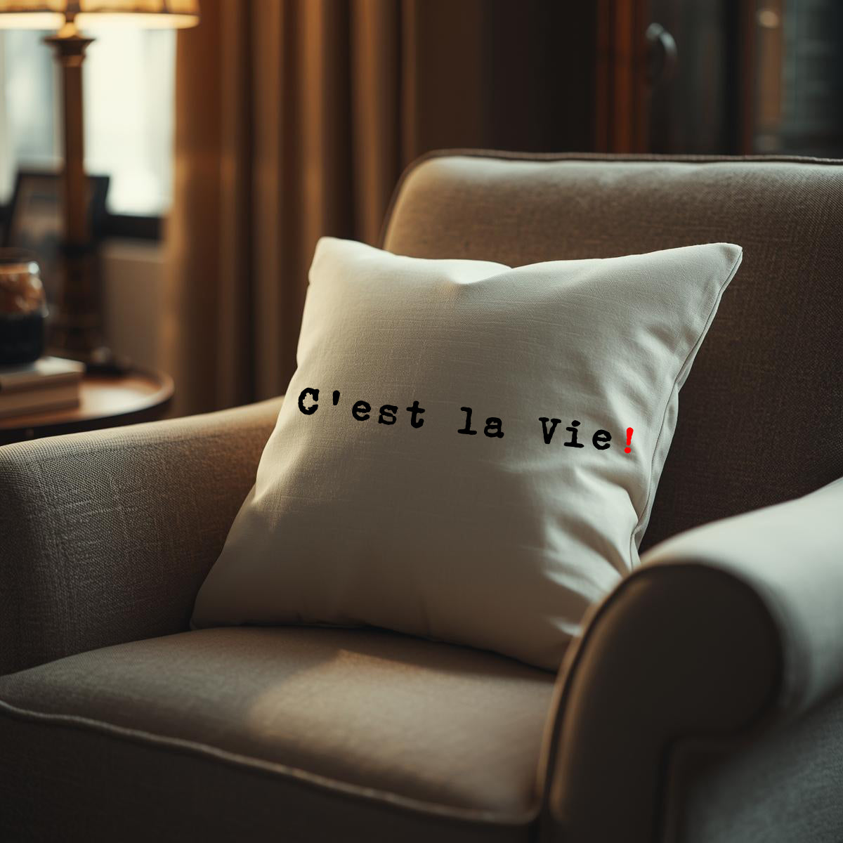 C'est la Vie!  So ist das Leben Kissen